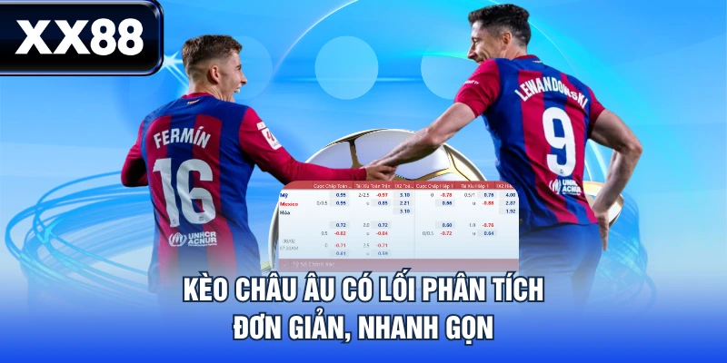 Kèo châu Âu có lối phân tích đơn giản, nhanh gọn
